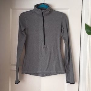 Nike Pro long sleeve grey half zip